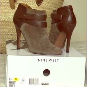 Nine West brown Ankle boots pre-owned